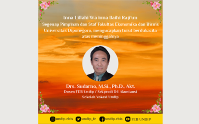 Obituary: Drs. Sudarno, M.Sc., Ph.D., Akt. (FEB Undip Lecturer)