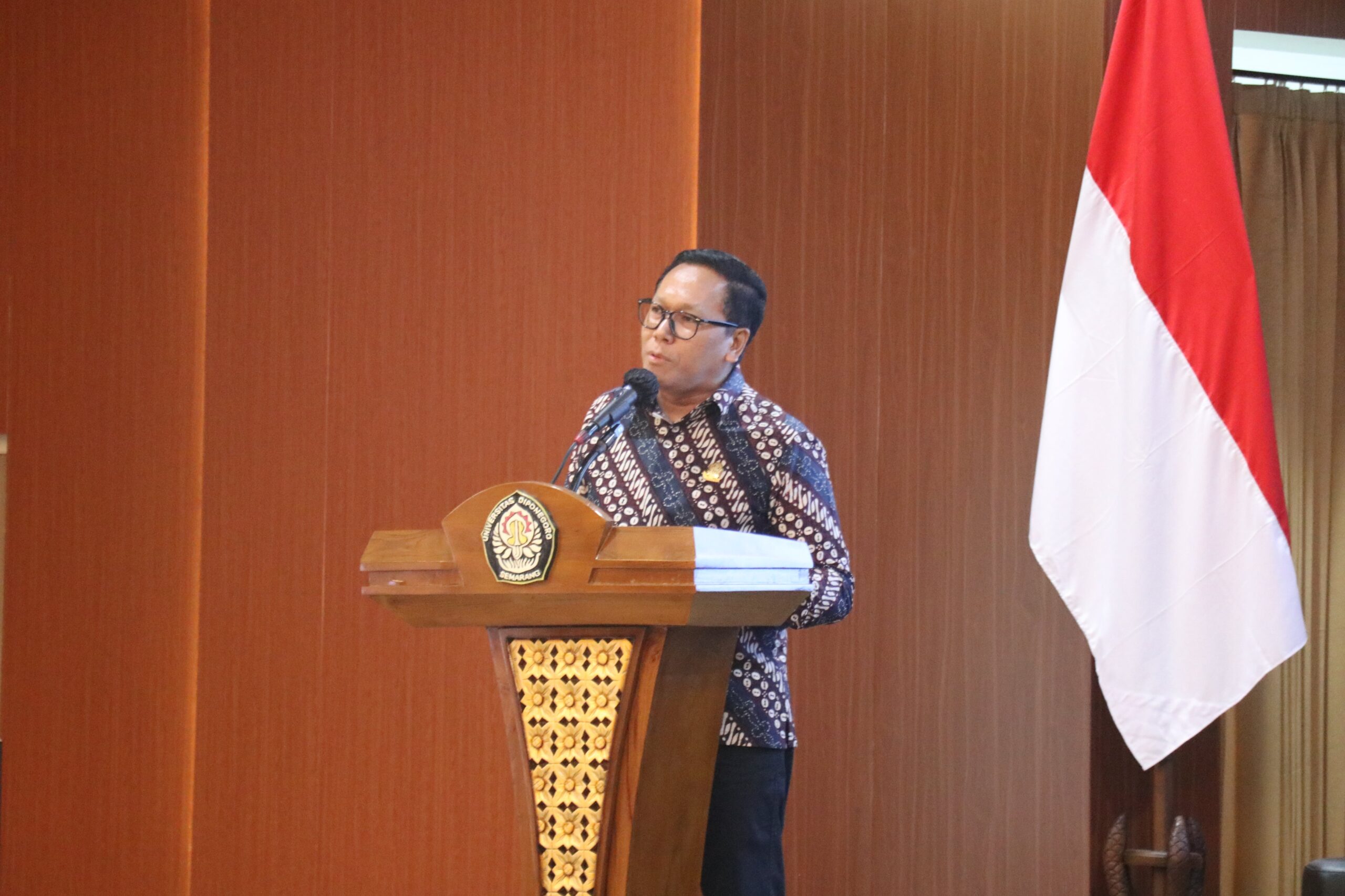 Wakil Rektor I bidang Akademik dan Kemahasiswaan Prof. Faisal, S.E., M.Si., Ph.D.